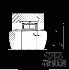 圓柱滾子軸承 F-800485.ZL-K-C5, 特殊軸承，浮動軸承，雙列，錐孔，錐度1:12，可分離，帶保持架
